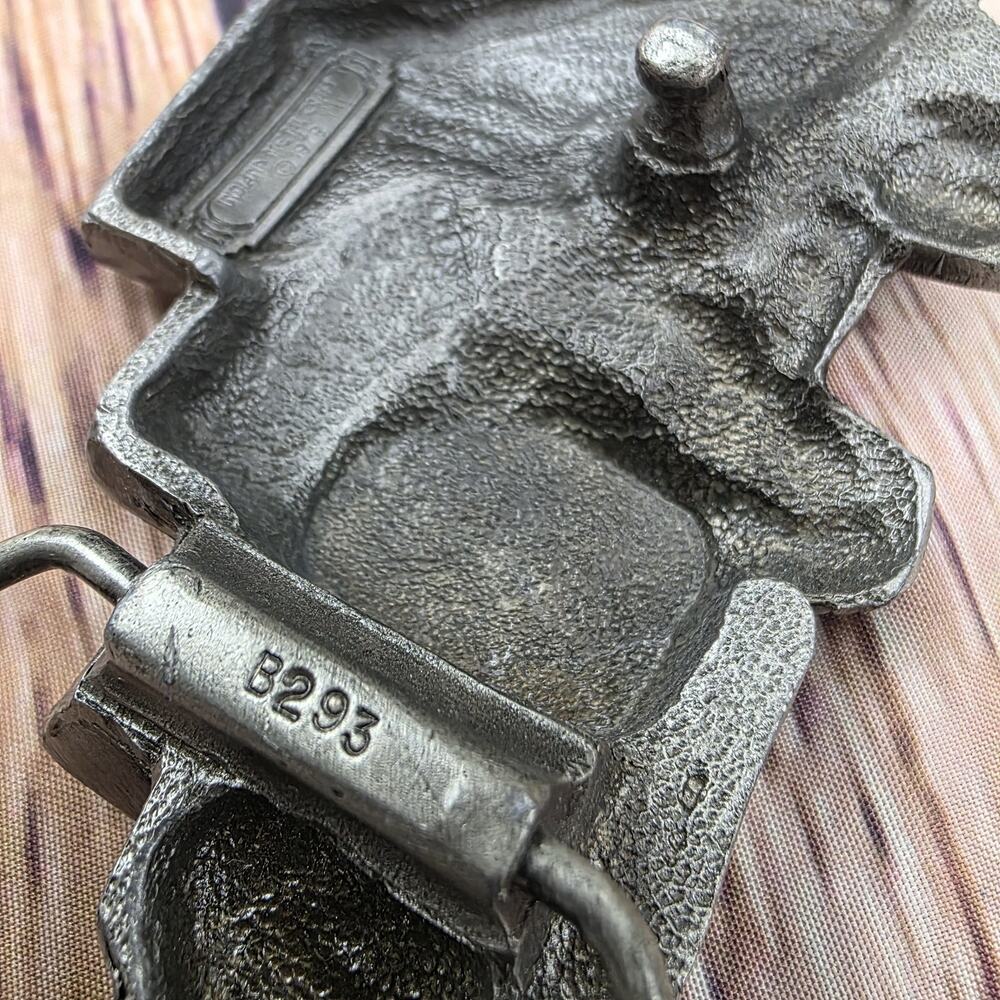 Vintage 1978 Indiana Metal Craft Truck Belt Buckle Semi Tractor Pewter USA - Picture 7 of 10